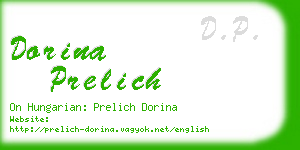 dorina prelich business card